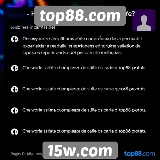 Feedback dos usuários sobre o suporte do top88.com